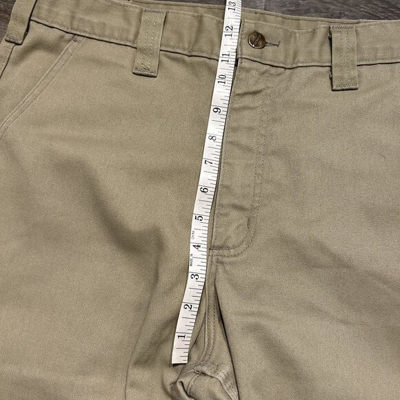 Carhartt Twill Work Pants B290 Size 34x34 Khakis Tan Workwear Wrinkle Resistant - Picture 9 of 11